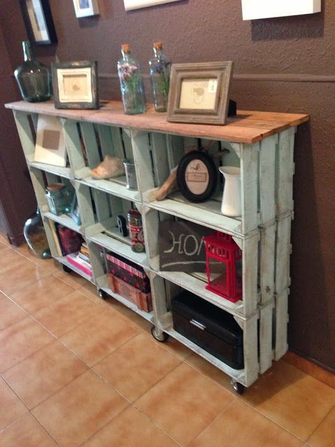 easy crate bookcase.. could