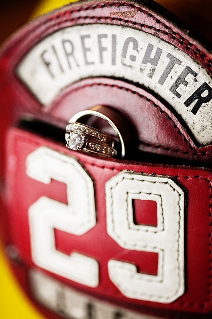 Firefighter themed wedding
