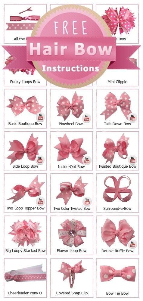 How To Make Many Different Bows Perfect For Volleyball Or Cheerleading. Link To Instructions
