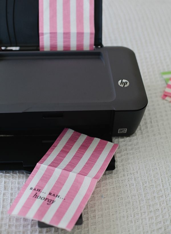 How to print on paper napki