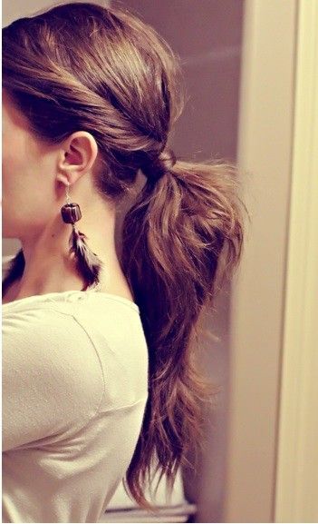 The perfect ponytail=beauti