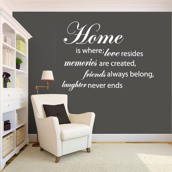 Wall Decal quote “MY HOUSE IS HUMBLE, MY HOME IS  ONE OF WARM HUGS, LAUGHTER, MUSIC, JOY, PETS AND SO MUCH LOVE! @Melissa Nelson By BARBARA J. W.