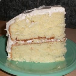 White Almond Wedding Cake –