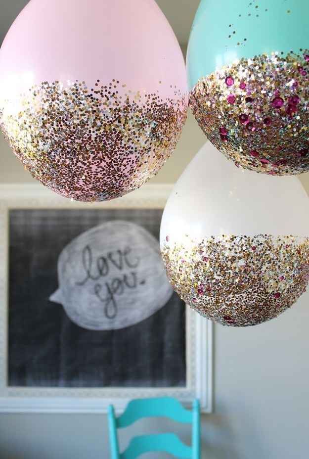 And scatter glitter balloons all over the dang