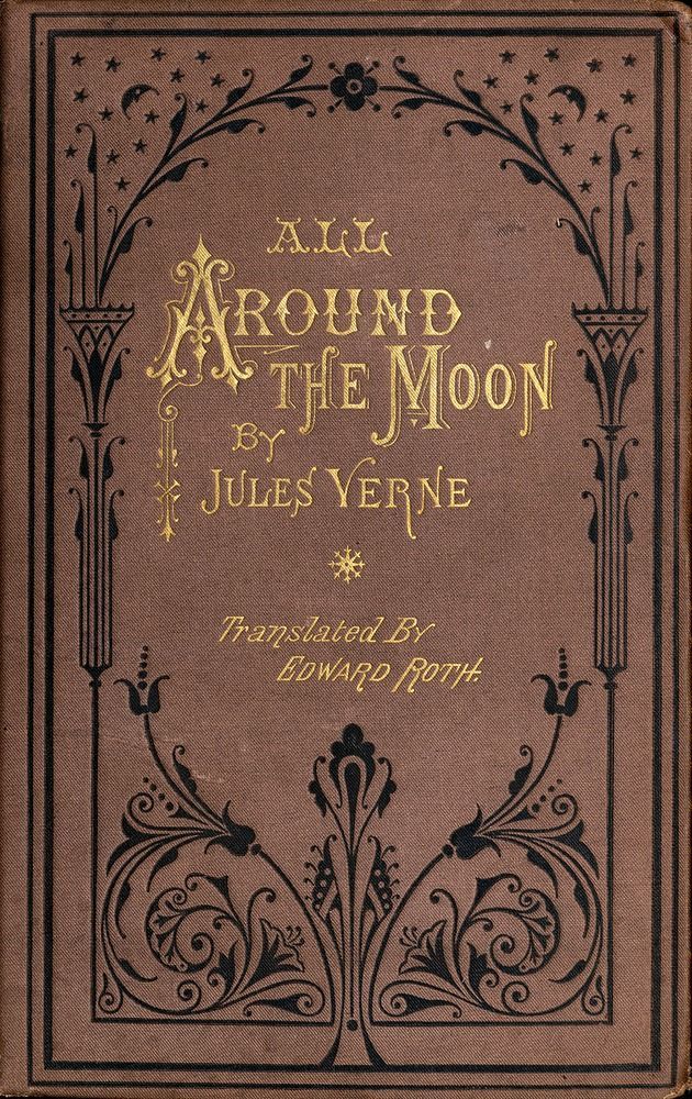 Antique book – All Around the Moon by Jules Verne