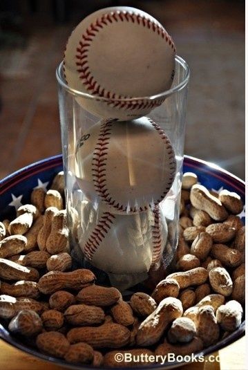 baseball centerpieces for w