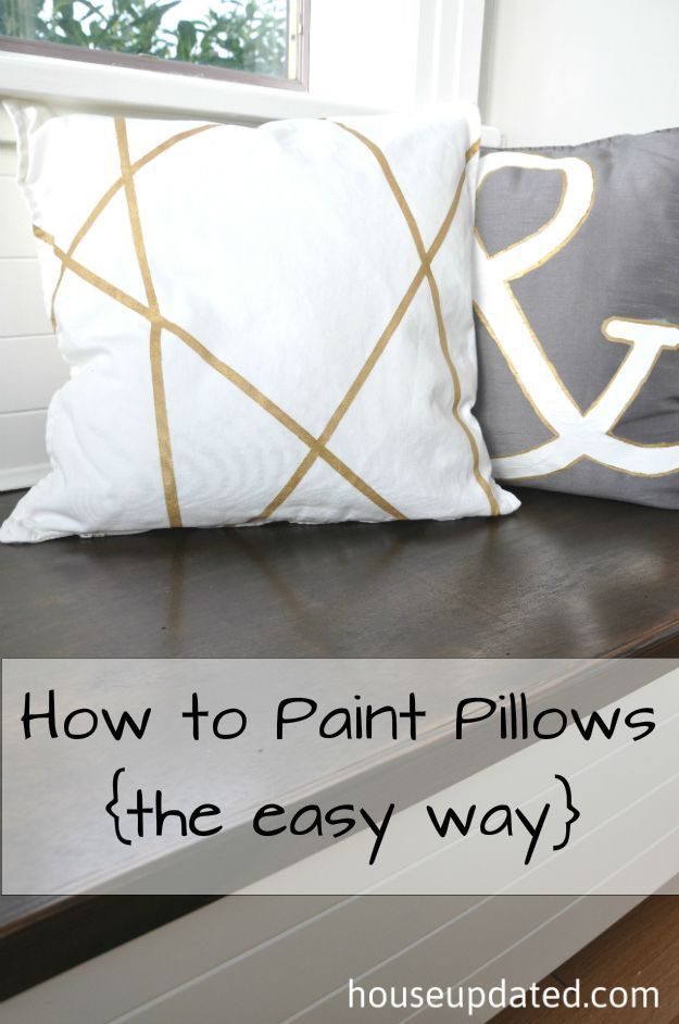 How to Paint Pillows, The Easy