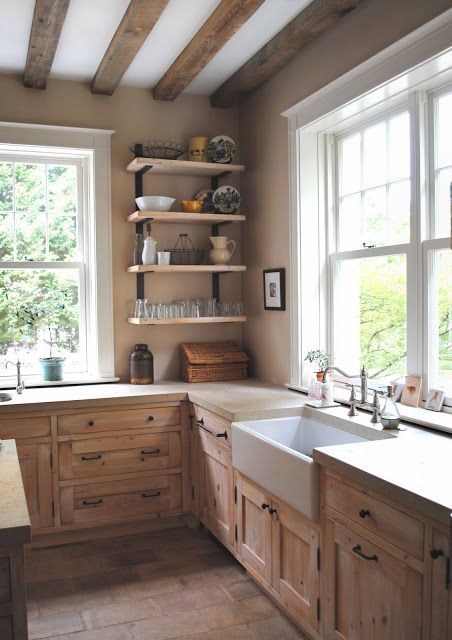 Look at this rustic kitchen