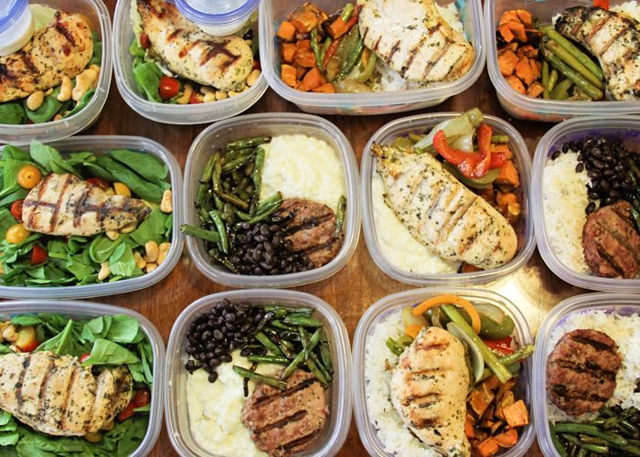 Meal Prep for the week! Healthy meals to save time and money: Lemon-Lime Cilantro Chicken on a spinach salad. Cilantro Chicken over rice (or mashed cauliflower) with roasted sweet potatoes and