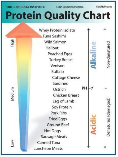 Protein Quality Chart. For