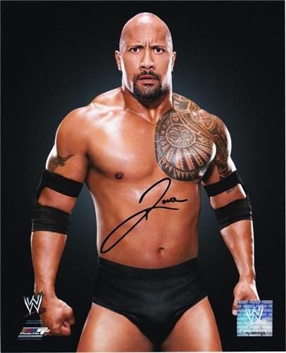 ” THE ROCK ” DWAYNE JOHNSON SIGNED PHOTO 8X10 RP AUTO AUTOGRAPHED WWE WRESTLING |