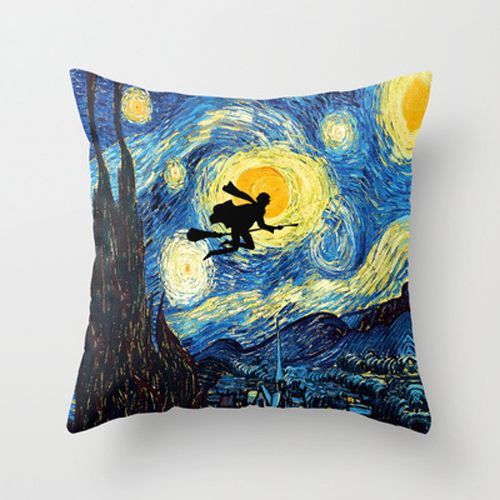 Van gogh Harry potter starry night Decorative cushion Pillow Case 20″, US
