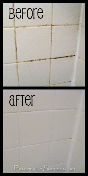 Banish grout mold with some