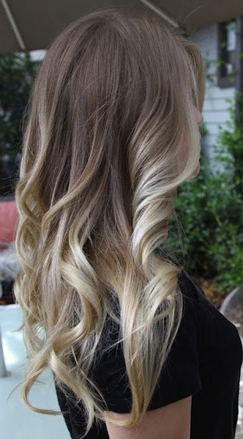 brown to blonde ombre hair