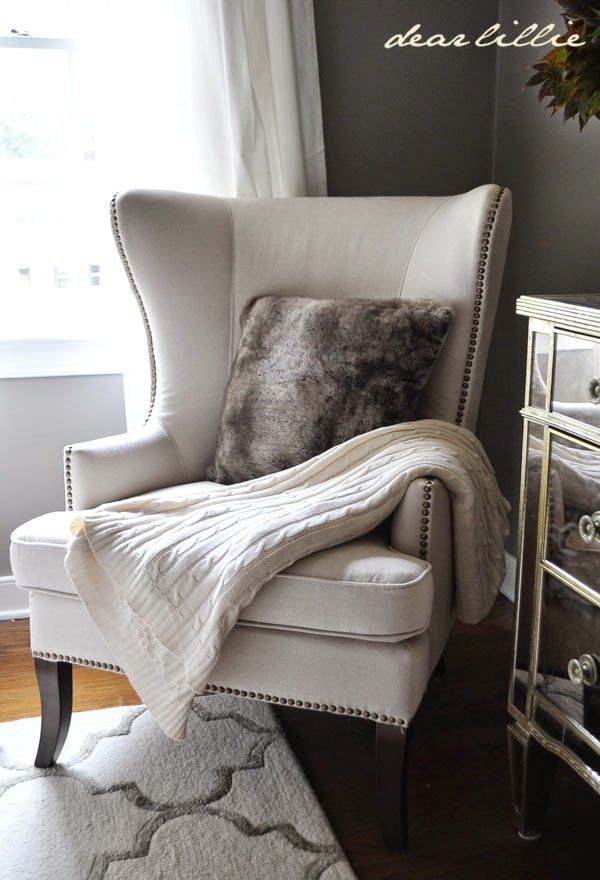 Fall Home Tour via Dear Lillie featuring Cost Plus World Markets Gray Faux Fur Throw Pillow  #WorldMarket Living Room Decor, Home Decor,