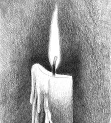 How to Draw a Candle and Fl