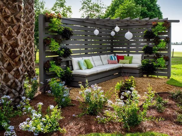 Just steps from the patio is a serene sitting area with native Florida
