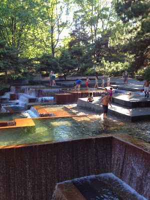 Keller Fountain in downtown