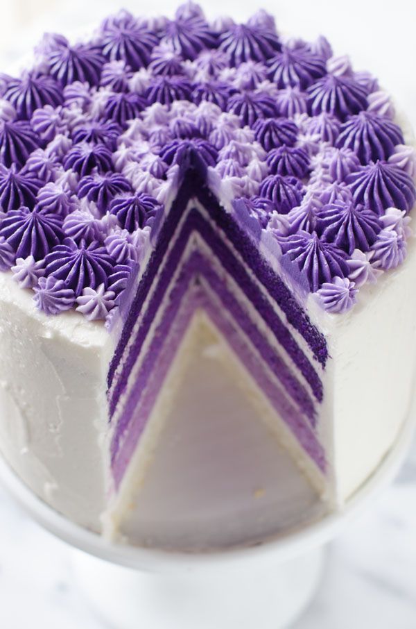 Purple Ombre Cake  Pretty c