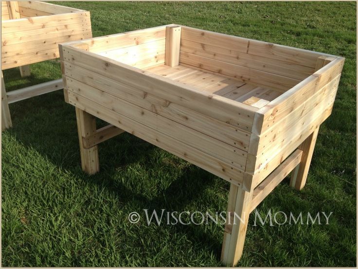 Raised garden bed, with a d