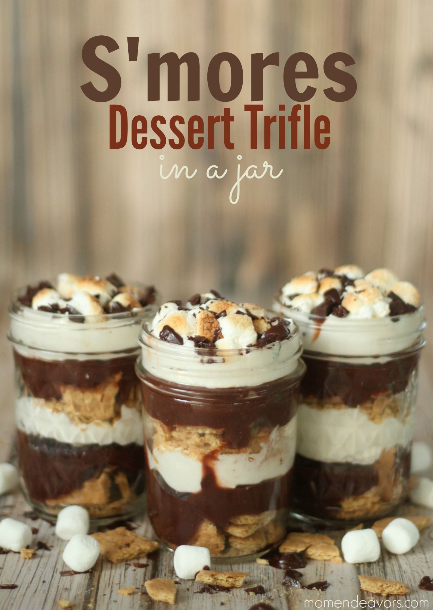 Smores Dessert Trifle in a
