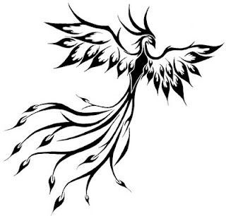 Trying to get ideas for my phoenix tattoo, like the tribal inspired lines in