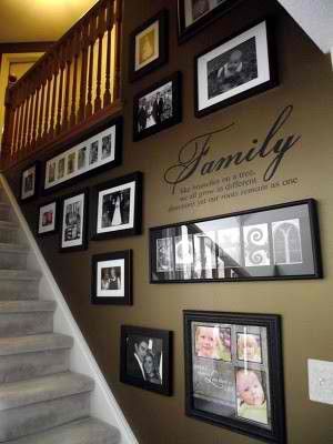 would this make my stairway feel closed in, cause I like that pics are on display but not out in public areas of my