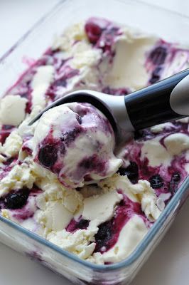 Blueberry Cheesecake Ice Cream – The cheesecake flavor pairs incredibly well with the tartness of the berries and sort of “mellows” them out. Its a brilliant