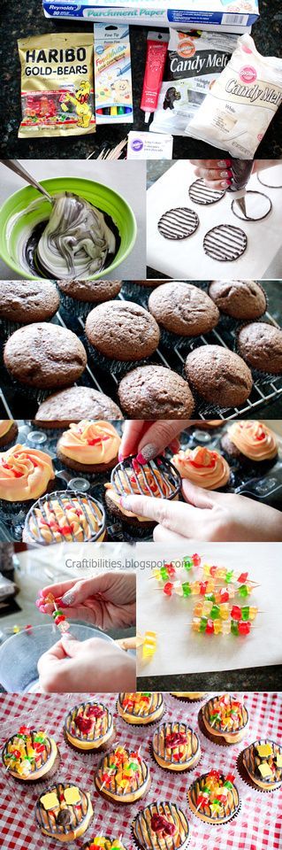 Craftibilities: BBQ cupcake