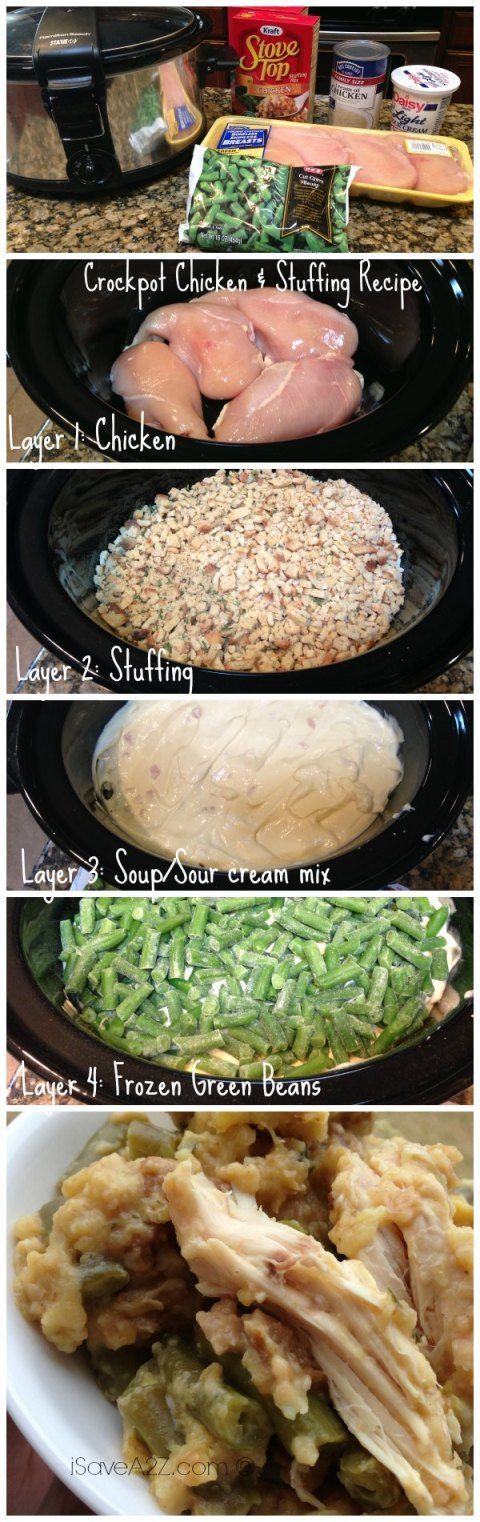 Crockpot Chicken and Stuffing