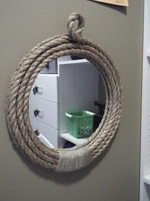 DIY Pirate Rope Mirror DIY