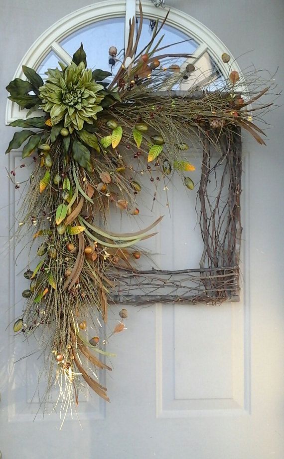 Get into Thanksgiving door decor with a lovely inspiration board of festive wreaths.