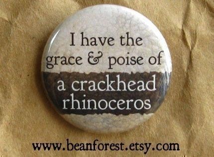 grace and poise of crackhead rhino  funny weird   by beanforest,