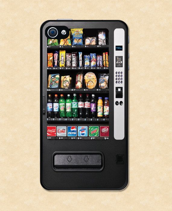 Iphone case Iphone 4 case Snack Vending Machine cool by HappyWallz, $14.99