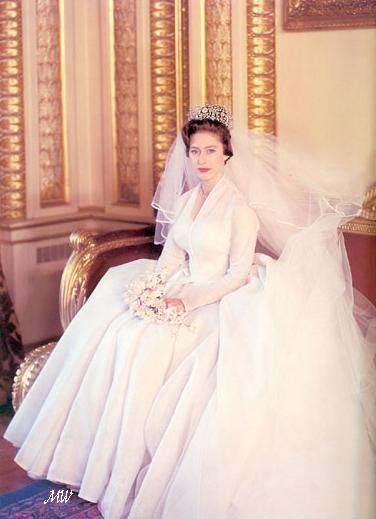 May 6, 1960: Princess Margaret on her wedding day. Both she and groom Anthony Armstrong-Jones were 30 years old. [photo: Cecil
