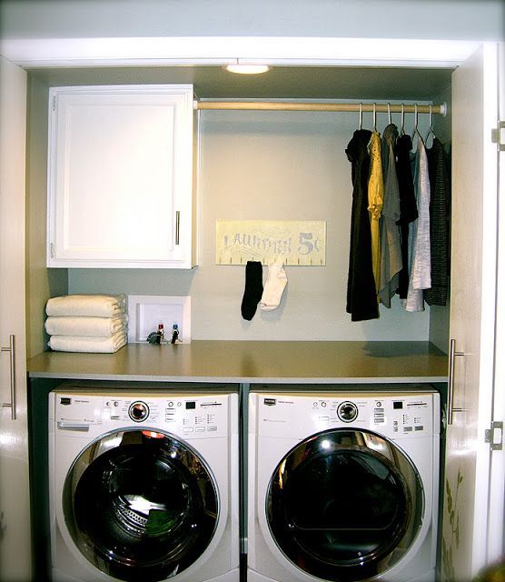 This would be perfect in my small laundry space love the bar for hang dry