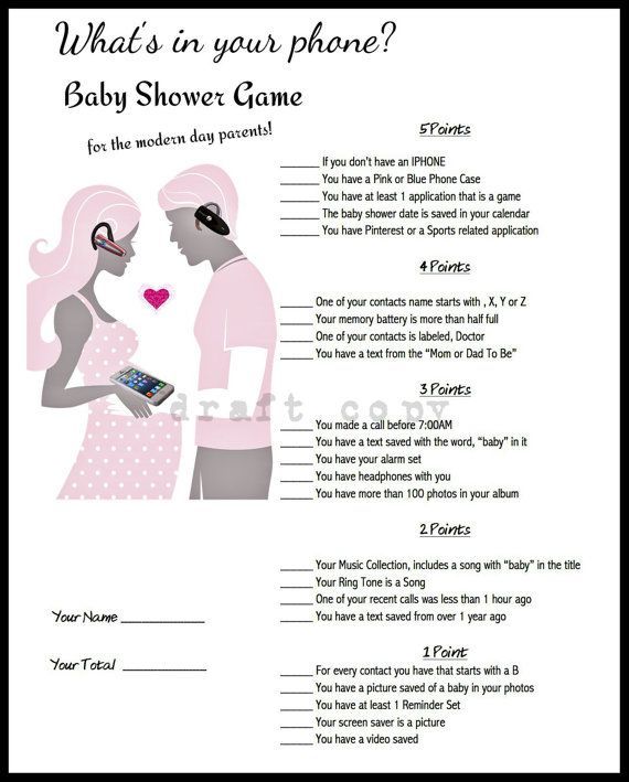 Baby Shower game!