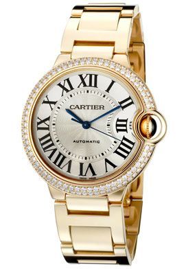 Ballon Bleu De Cartier white diamond 18kt watch