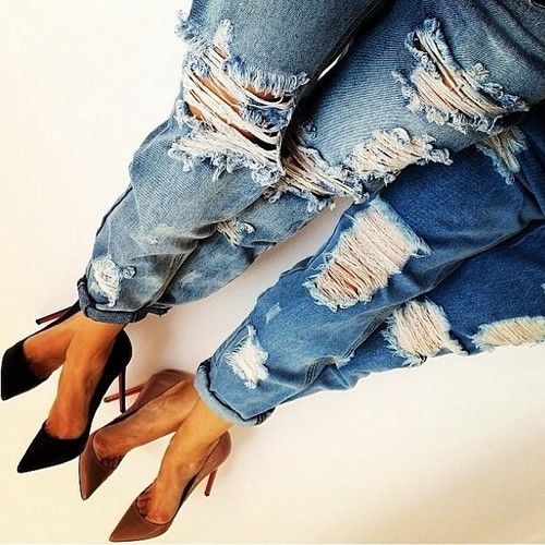 Distressed Jeans Trend Plus DIY: Yves Saint Laurent (Distressed Jeans) Video