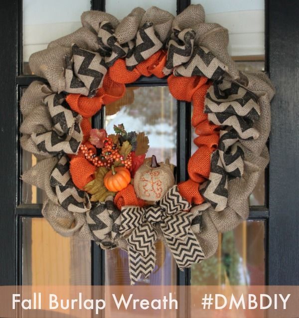 Fall Burlap Wreath :: An Easy Naptime Craft | Dallas Moms Blog