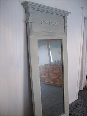 Hometalk website – took old door and made into a large mirror.