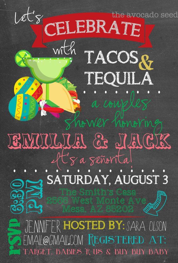 I know u cant drink Katie but I couldnt resist this…. Tacos??? AND TEQUILA!!!!!?? Now those are the makings of a great party!!!!
