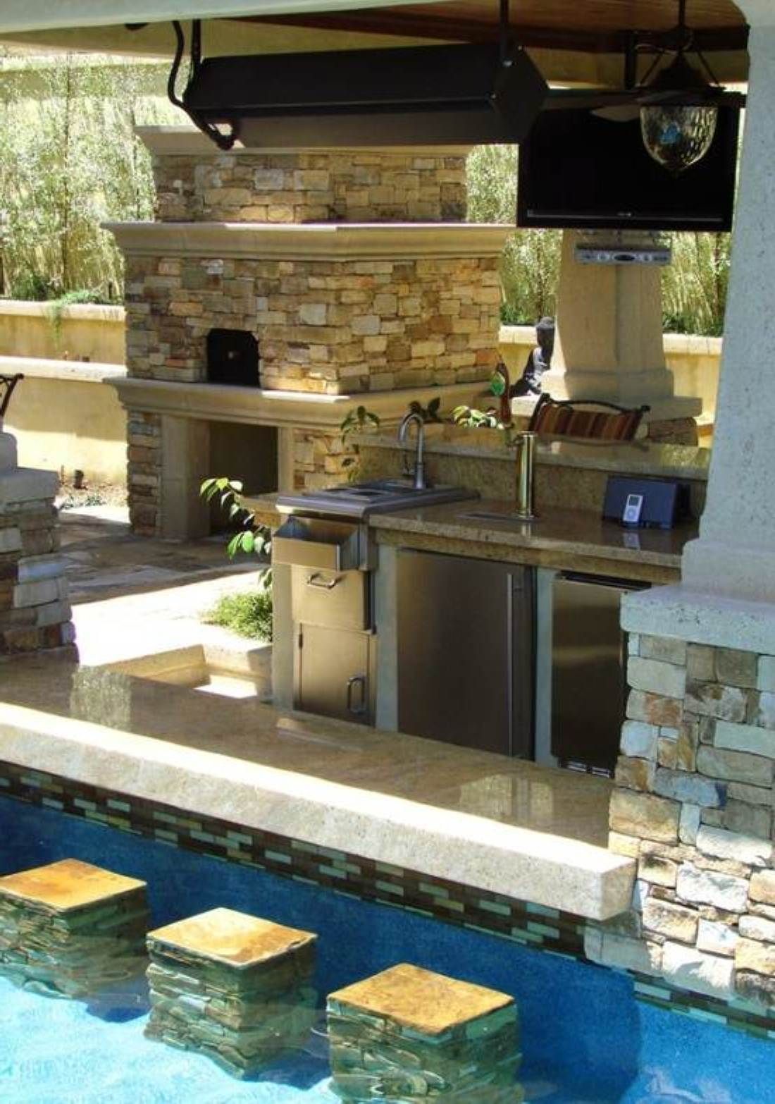 Kick-ass Swimming Pool Bar. Sorry, current occupants of this home — were moving in and kicking you out!