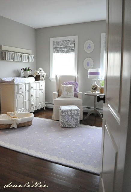 Love the idea of hanging baskets above the changing table for quick access to diapers, wipes, baby powder, etc.