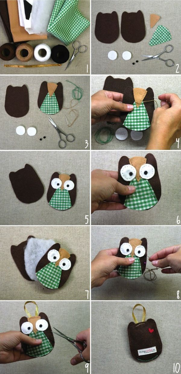 Owl Ornament – Tutorial _ DIY