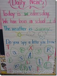 Responsive Classroom teachers and those who do morning meeting….check this out:   Daily news chart examples / morning messages