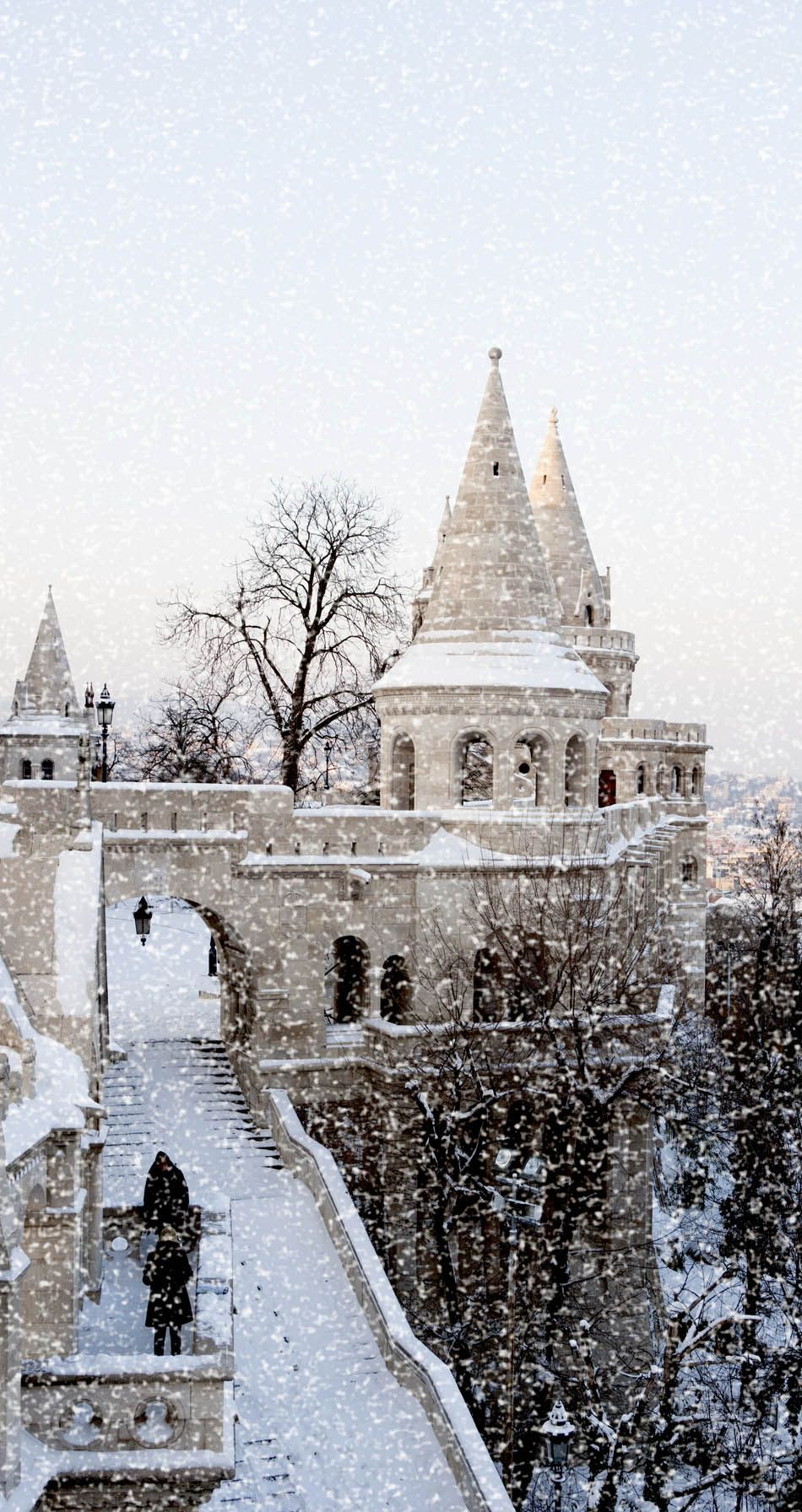 The Royal Palace at winter, Budapest