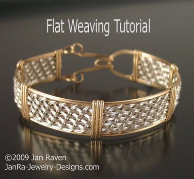 woven wire jewelry designs | Woven Wire Jewelry and Other Creative Endeavors: Flat weaving with …
