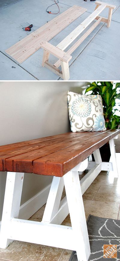 15 DIY Entryway Bench Projects • Tons of Ideas and Tutorials! Including, from home depot, a great step by step tutorial on how