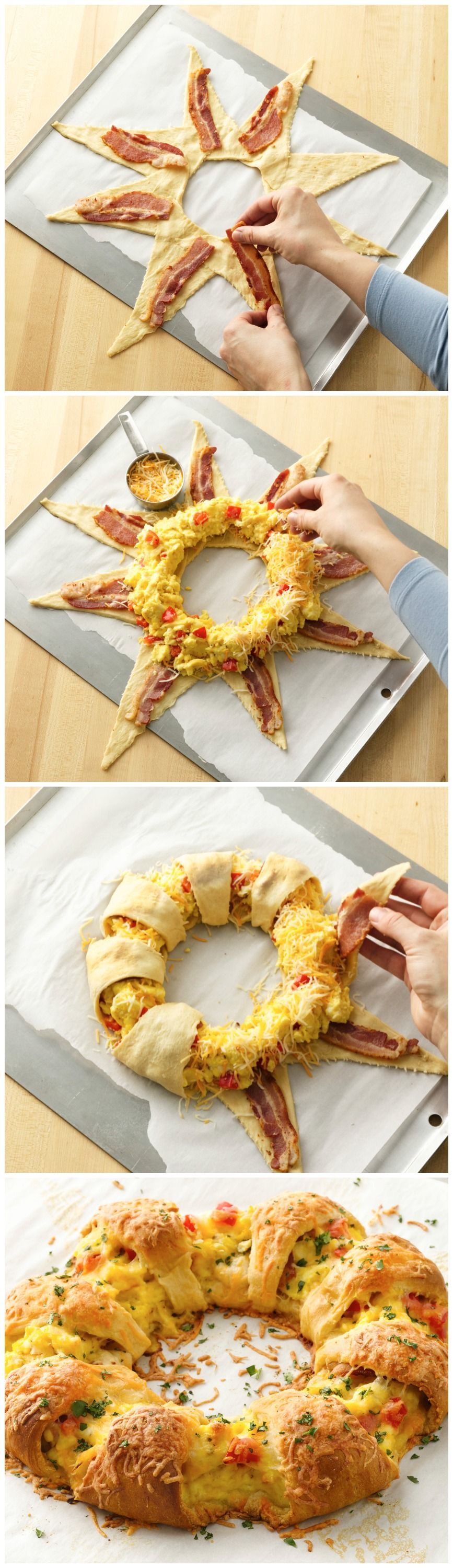 Bacon, Egg and Cheese Brunch Ring – for company!